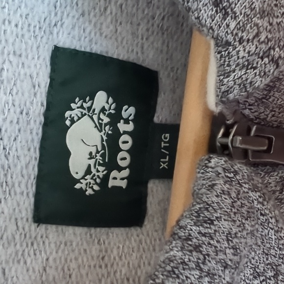 Men's roots quarter zip sweater XL - Picture 3 of 3